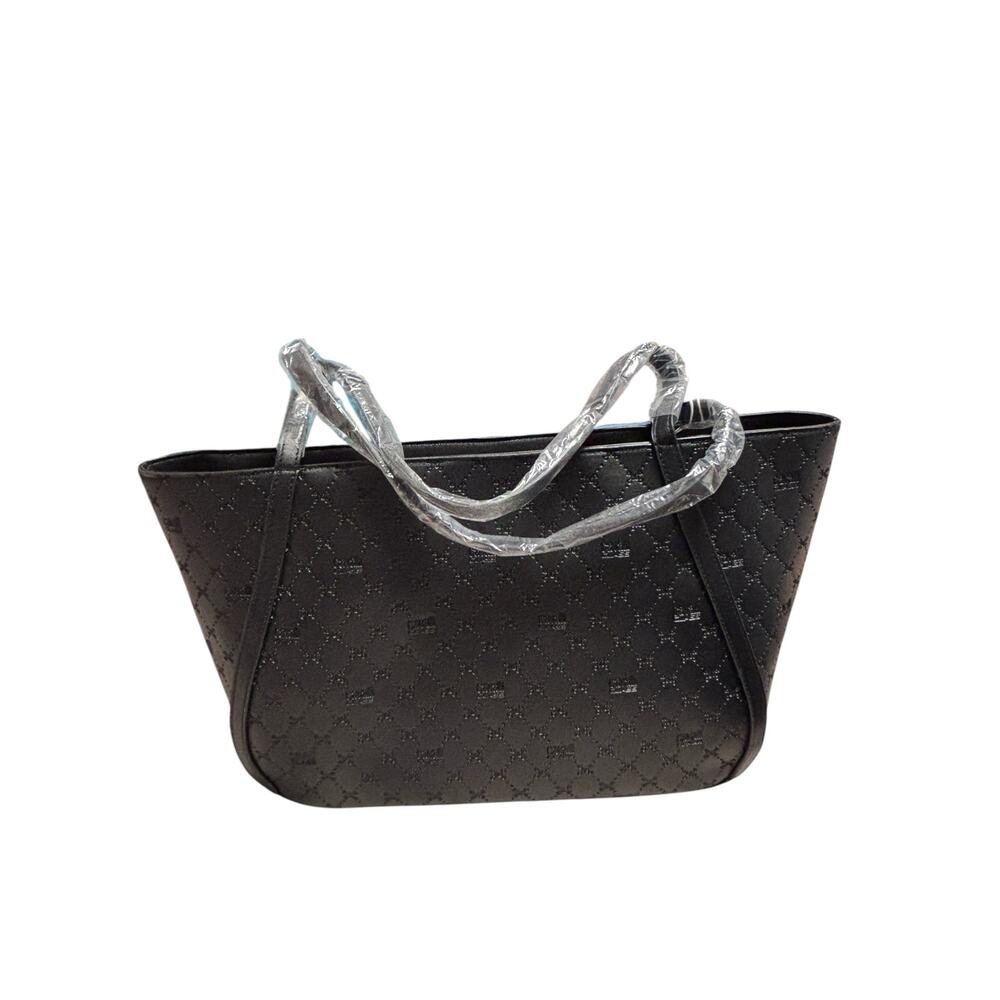 Cavalli Class Black Quilted Logo Tote Shoulder Bag NWT - Picture 4 of 7